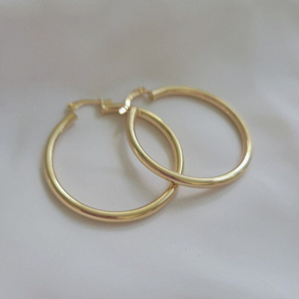 Gold Classic Hoop Earrings